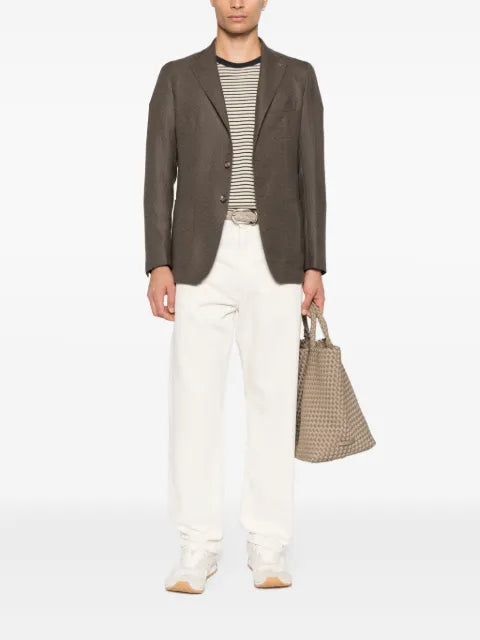 Tagliatore textured two-button blazer