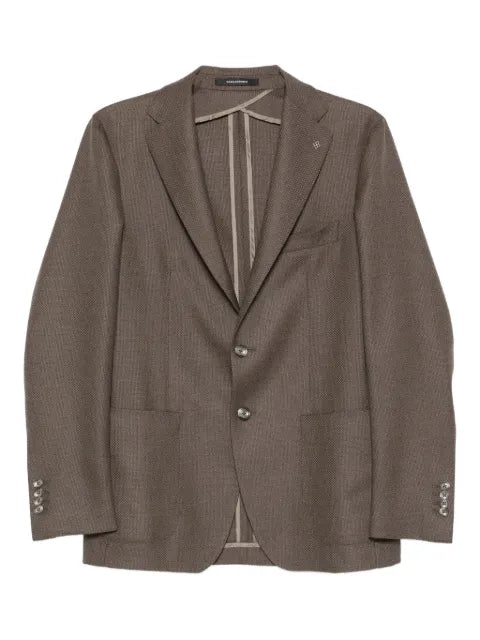 Tagliatore textured two-button blazer