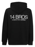 14BROS logo-embroidered hoodie