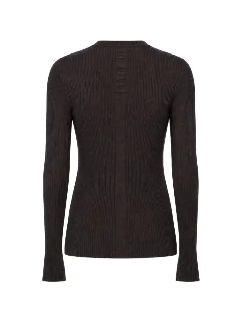 Rick Owens ribbed long-sleeve sweater