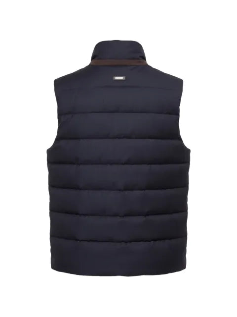 Peserico flannel down quilted gilet