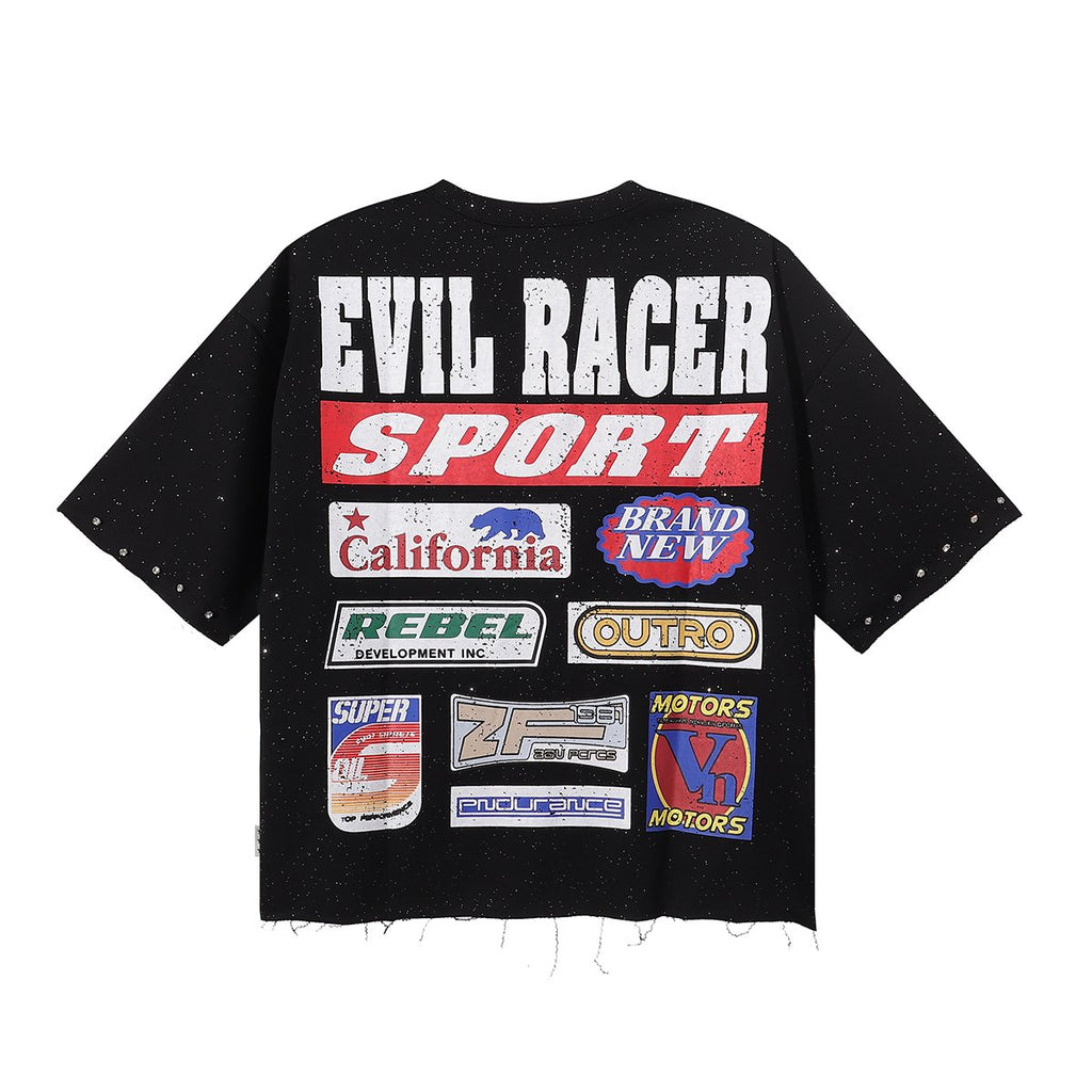 BKYS Revival Evil Racer Cropped Graphic T-Shirt