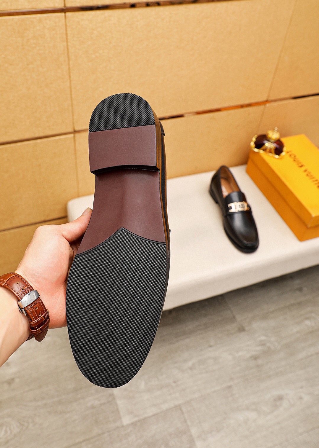Louis Vuitton Black Hardware Loafers - Smooth Leather Upper
